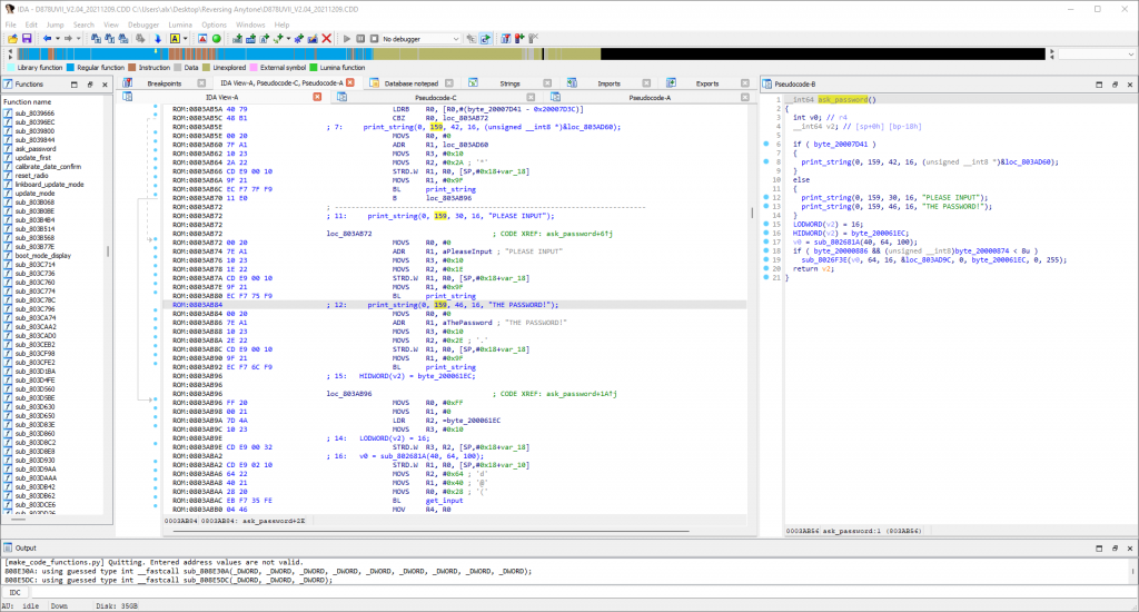 Reverse Engineering Radios - ARM Binary Images in IDA Pro